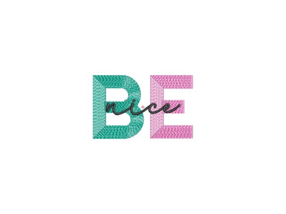 Be Nice Gradient Effect: A Holiday Embroidery Review