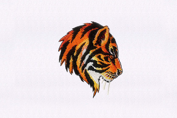Dominating Tiger: A Bold Choice for Custom Embroidery