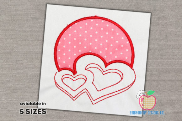 Heart Showing Romance Applique Design Review