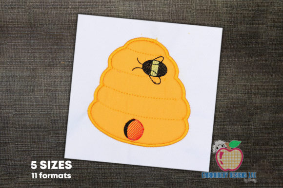 Honeybee with Bee Hive Applique Review