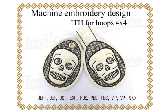 Key Fob Skull - in the Hoop: Apparel Review