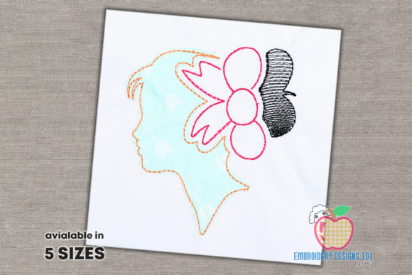 Silhouette Ponytail Girl with Bow Review