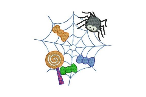 Spider Web with Candies: A 4x4 Embroidery Review