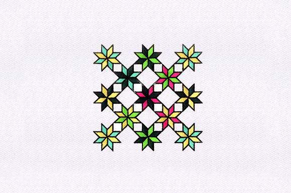 Symmetrical Quilting: A Holiday Embroidery Review